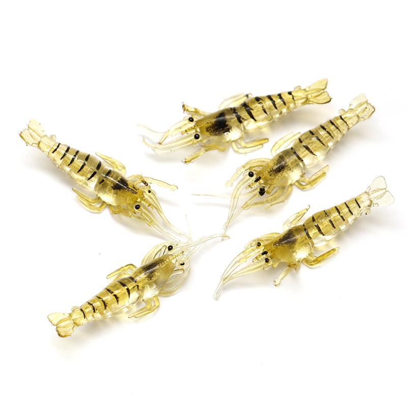 30pcs 4.5CM Shrimp Fishing Lure Soft lure Shrimps Soft Baits