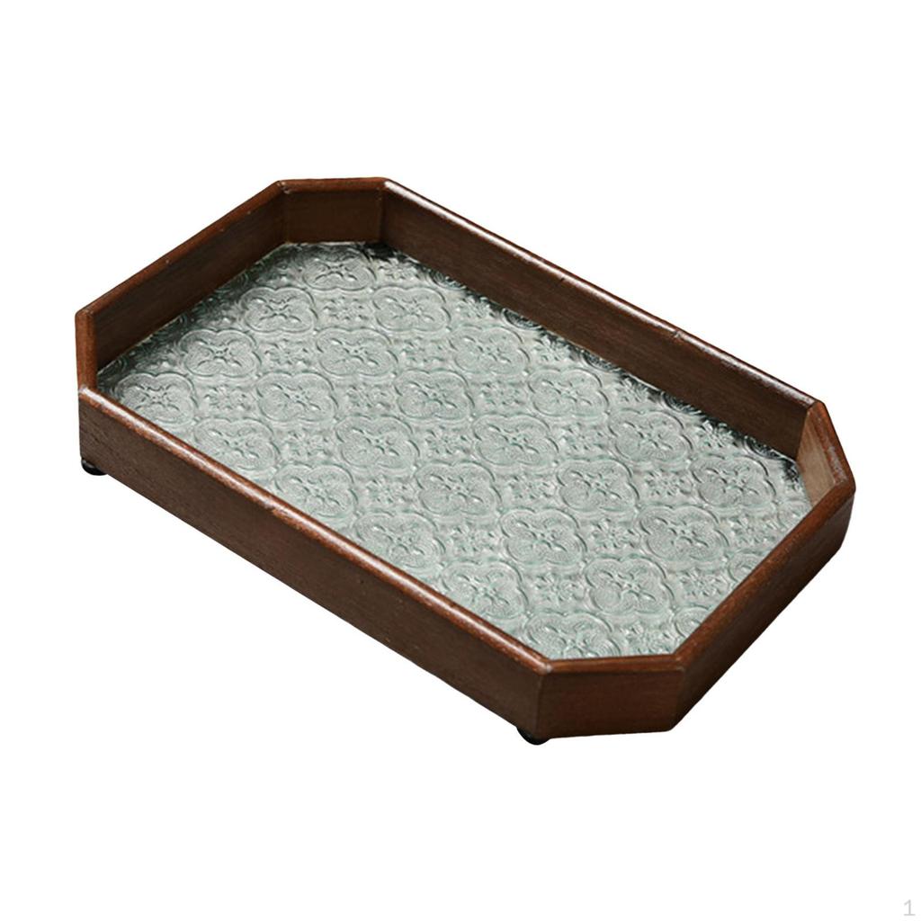 Bathroom Storage Tray Platter Cup and Mugs Holder Jewelry Fruit Snack Trays Makeup