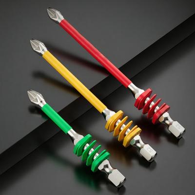 1/3Pcs Magnetic Bit Set with Spring Impact-Resistant Hexagonal Electric Screwdriver Bits Anti-Slip