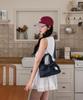 Atil Studio Denim Dewey Mini Ribbon Dot Shoulder & Crossbody Bag _ Musinsa Edition [Blue]