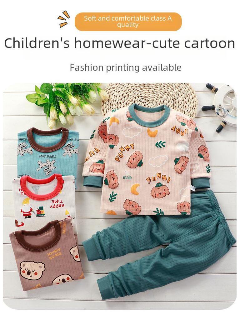 Boys and Girls Pure Cotton Pajama Sets for Kids and Teens - Autumn Collection