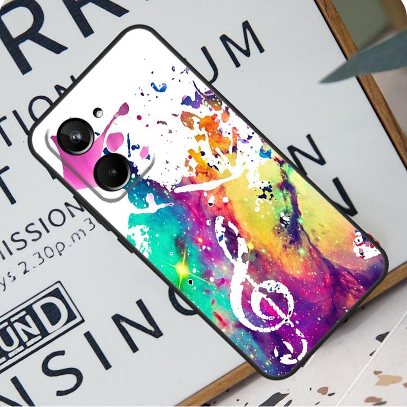 Treble Clef Music Note For Realme 12 Pro Plus 9 10 11 GT5 C51 C31 C67 C55 C53 C35 C33 C30 C21Y C25s GT Neo 6 Case