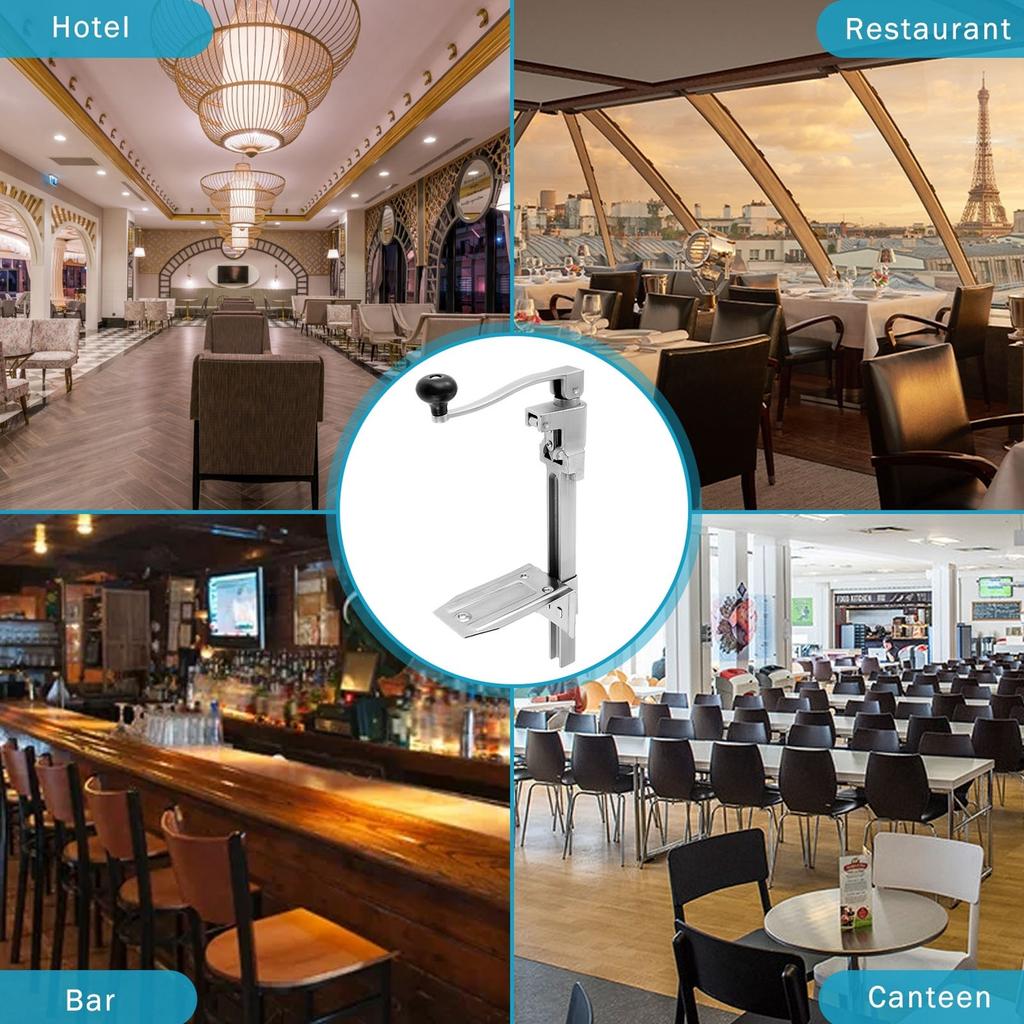 Can Open Tool Can Opener Desktop Mounted Small Heavy Duty with Screw in Base Iron and Steel Can Open Tool for Kitchen Canteen