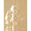 1pc Crystals Suncatcher Colorful Hanging Sun Catcher with Chain Pendant Ornament Crystal Balls Rainbow Maker for Window Home Garden Office