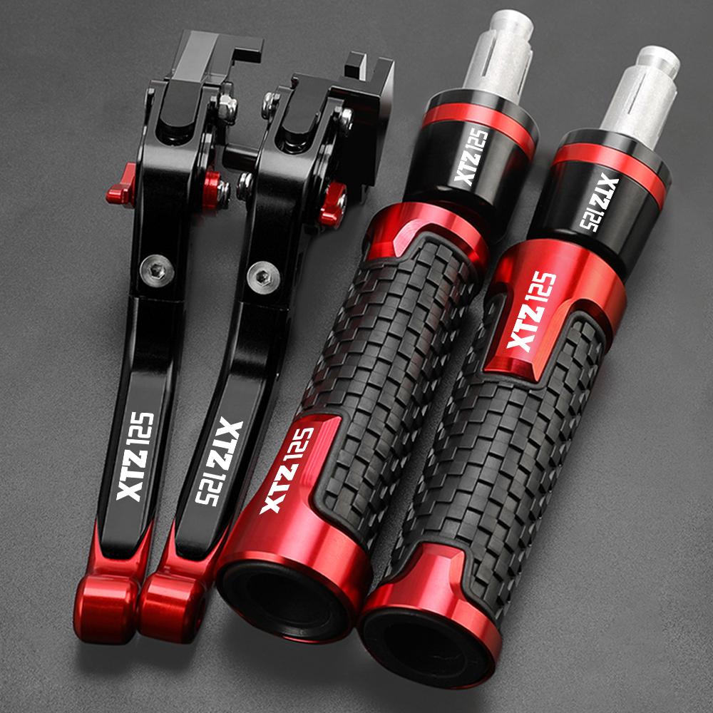 XTZ-125 Motorcycle Accessories Adjustable Brake Clutch Levers Handle Bar Grip Ends For YAMAHA XTZ125 XTZ 125 2014 2015