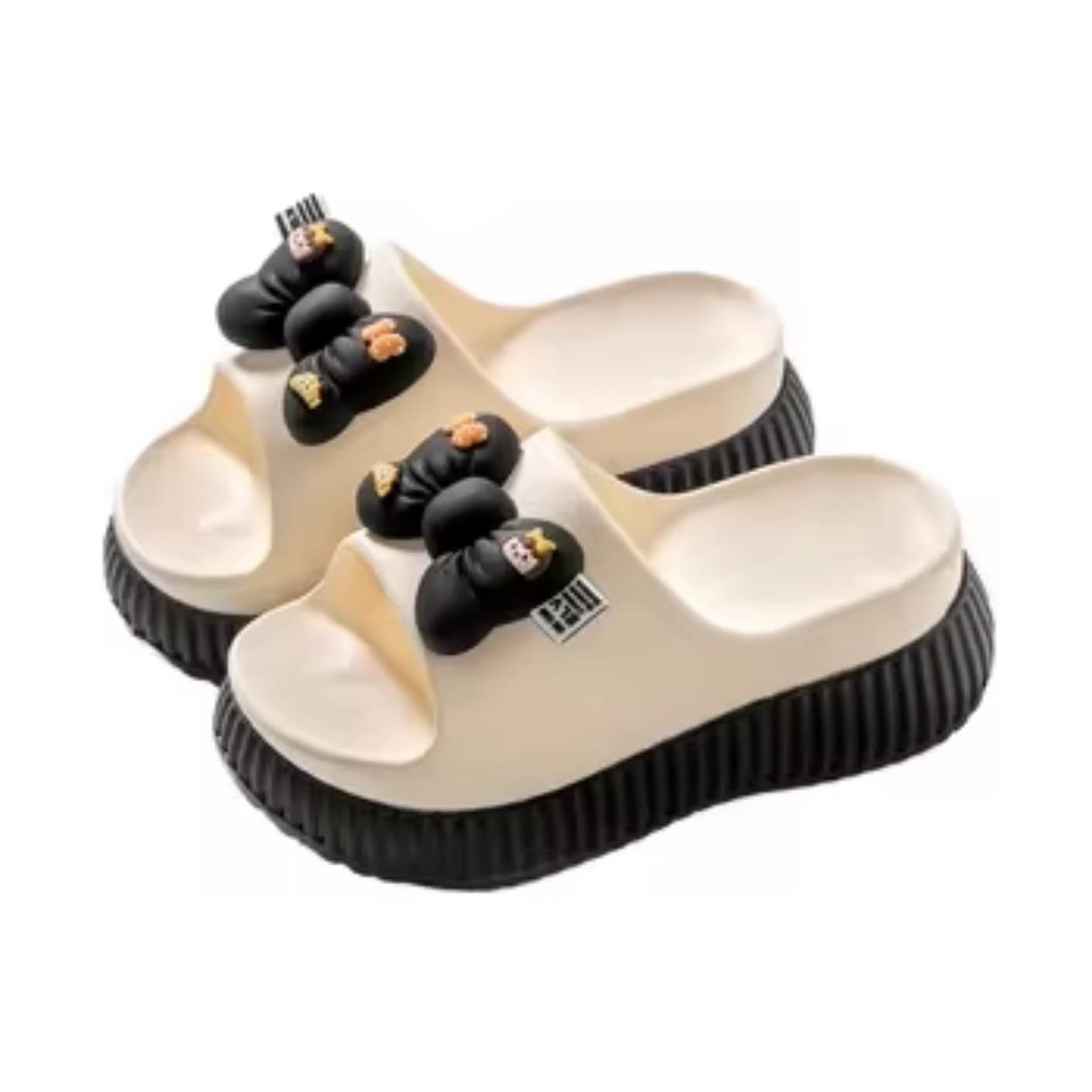 

Wholesale New Fashion Trend Women s EVA Sandals Thick Flat Bottom Casual Beach Slippers 39-40 чёрный