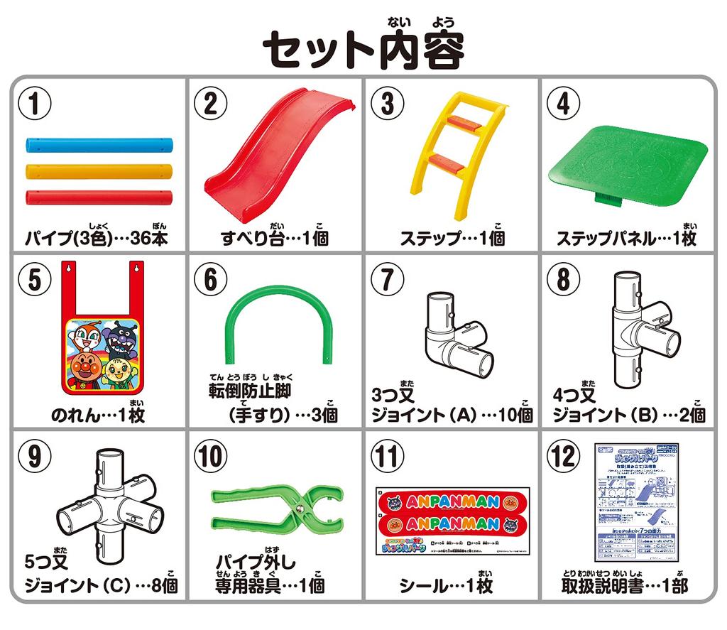 AGATSUMA Anpanman My Child Genius Jungle Park Years Old Weight (Target Age 2-5 Limit 25kg)