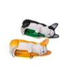 Cute Cartoon Corgi Husky Holding Bottle Mini Model For Gift Giving And Collection