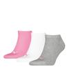 Puma SNEAKER PLAIN 3-PACK Unisex Socks Pink 93862408 Size 35-38