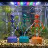 Pompe à air Actionnée Squelette Dansant Bouilleur d'Aquarium Imprimé en 3D Squelette Dansant Sous-marin Poissons Squelettes Mobiles Bouilleur d'Aquarium Brille dans le Noir