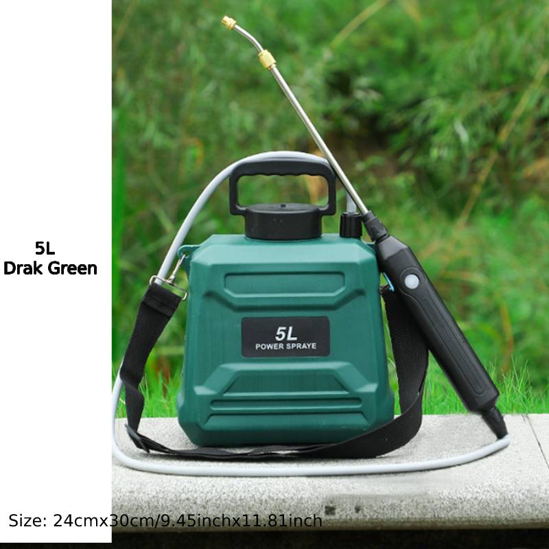 5L-8L Shoulder Electric Sprayer Pot with Telescopic Rod, 3 Nozzle for Garden Lawn Plant Watering Handheld Pesticide Sprayer