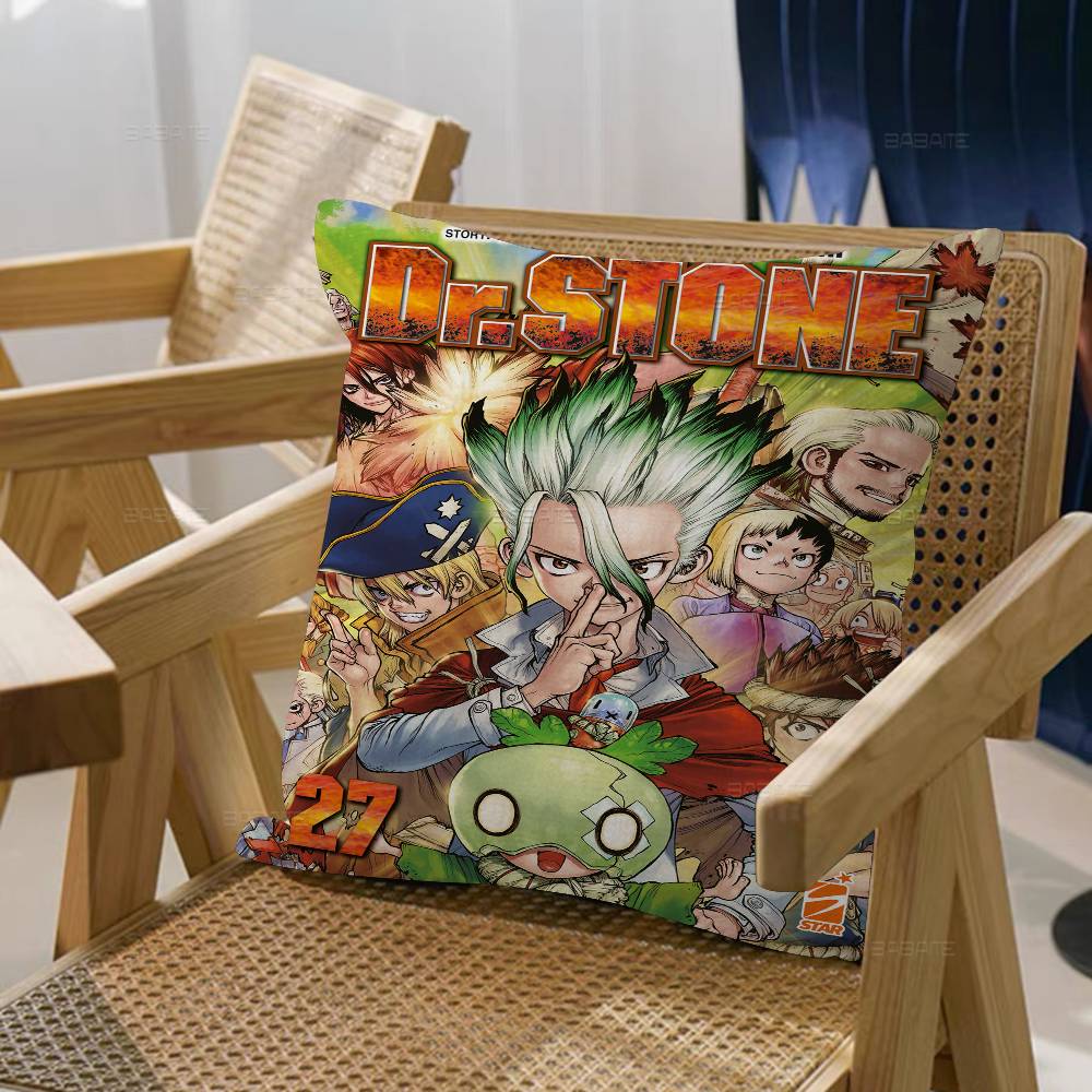 Popular D-Dr S-Stone Sci-Fi Anime Cushion Cover Decorative Pillow Sofa Home Decor Case Pillow Cases