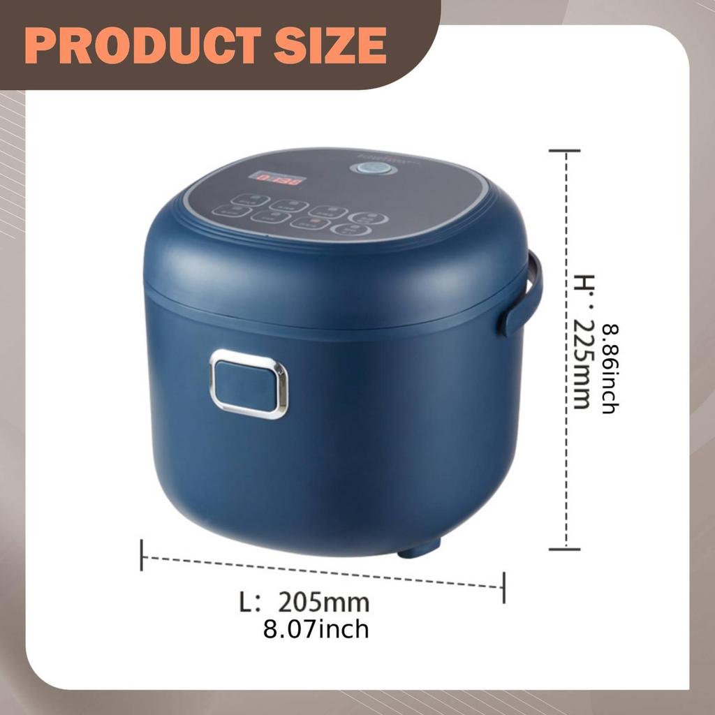 Piccolo Cuociriso da 2L per Auto/Camion Portatile Elettrico 12V/24V per Pranzo