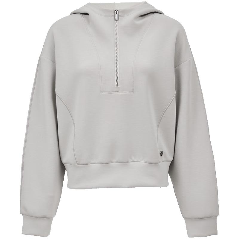 

ONLY Women s Half-Zip Hooded Sweatshirt M