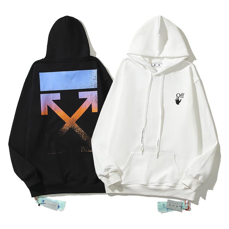 OFF-WHITE Unisex Hoodie aus Baumwoll-Frottee - Trendig & Hochwertig