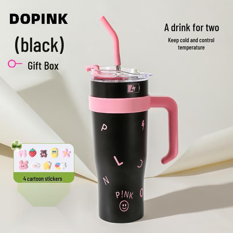 Large Capacity Insulated Straw Tumbler