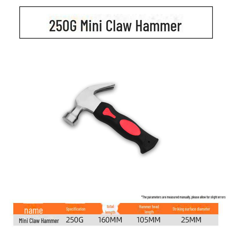 

Магнитный мини-молоток-гвоздодер Green Forest для деревообработки и использования на открытом воздухе Industrial Grade, 0.353kg