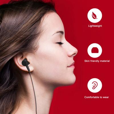Wired Earphone Noise Reduction Plug Play Stereo Sound HD-compatible Calling Subwoofer 3.5mm Ports High-stretch Wire In-ear Wired Headphone for Home