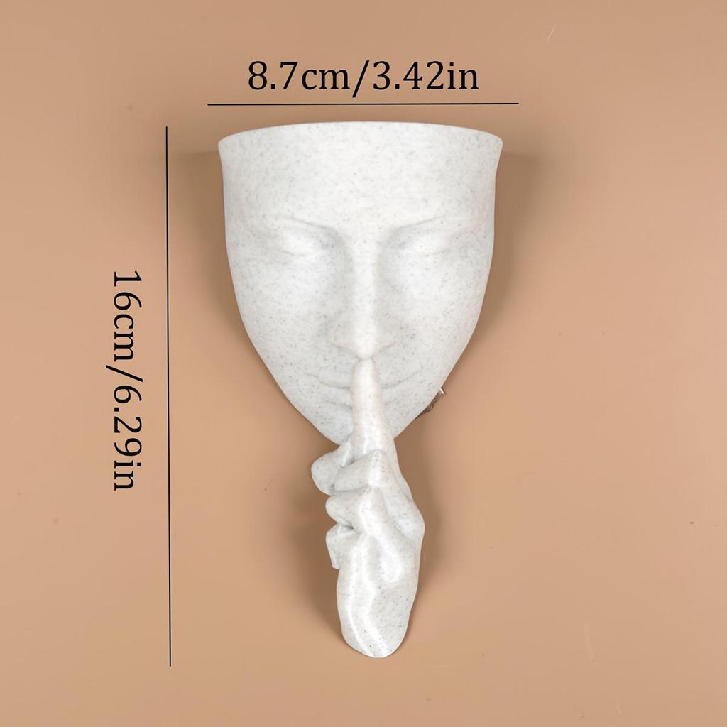 Odolný plastový květináč s obličejem a šrouby - Zábavná domácí dekorace