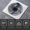 3pcs Hygienic Vortex Floor Drain Rotating Bug Proof Drain Cover Anti-Clogging Mesh Design Anti-Clogging Filter Bathroom