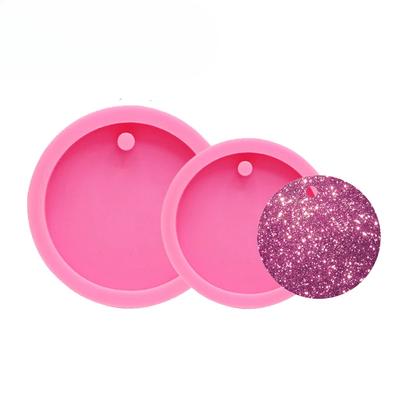 DIY 5cm/7.8cm Kreis Epoxidharzformen Halbkreis Runde Silikonform für Schlüsselanhänger Fondant Schokolade Kuchenformen