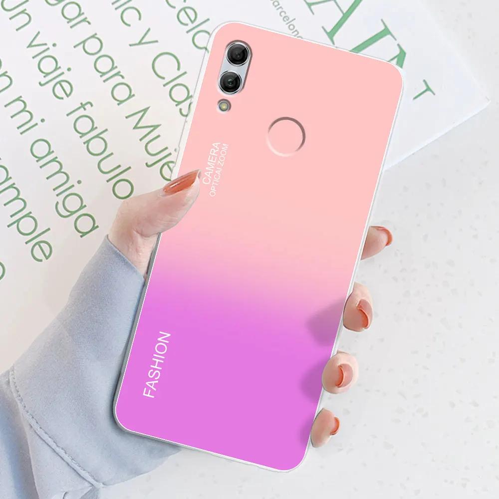 For Huawei Honor 8X Case Honor 8X Watercolor Marble Transparent Cases For Huawei Honor 8X Cover Honor8X Silicone Back Bumper