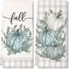 Microfiber Halloween Pumpkin Festival Green Elf/ Printed Towel Kitchen Washing Hand Towel Face Towel