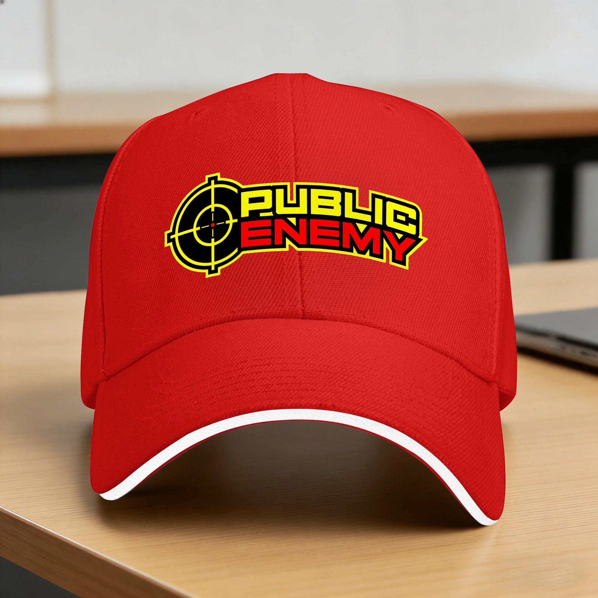 US Rap Team Public Enemy Sun Baseball Cap Summer Casual Trucker Hat For Unisex Outdoor Sports Baseball Caps One Size