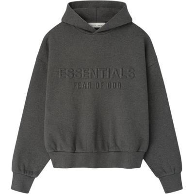 Fear of God Essentials Klasická mikina s reliéfem Uhlově šedá Pánské oblečení Šedá 192HO256211F