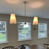 Brass Elegance with Linen Shade: A Timeless Chandelier for Distinctive Spaces