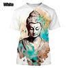 3D Buddha Shakyamuni Printing T Shirt For Men Round Neck Short Sleeve Kid Cool Buddhist Faith Tops T Shirts Harajuku Clothes Tee