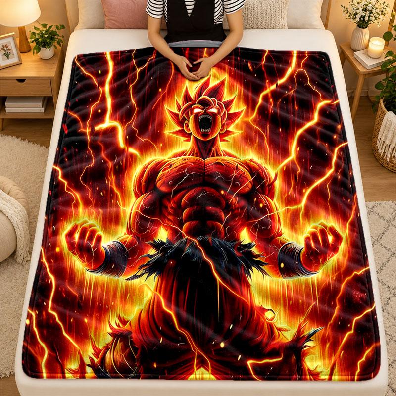 Flannel BlanketNaruto Warm Soft Throw Blanket for Indoor Sofa Bed Living Room Use