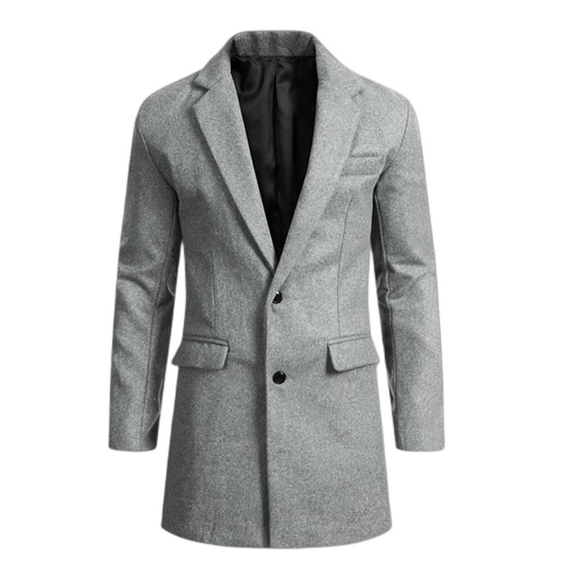 New woolen coat men's thickened coat order surge woolen suit