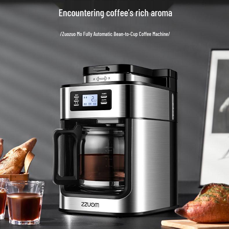 Smarte Amerikanische Kaffeemaschine: Automatischer Mahlwerk & Brühmaschine für Zuhause oder Büro