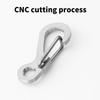 10Pcs Stainless Steels Keychain Carabiner Clasp Outdoor Paracord Carabiner Clip for Camping Traveling Hiking Keychains