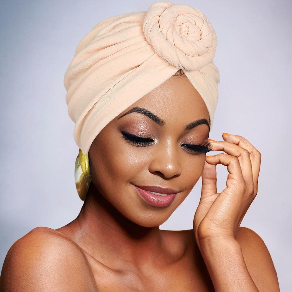 Elastic Twist Knot Turban Hat Wrap Style Islamic Headband Fashion Cancer Chemo Hat  Women Headwear