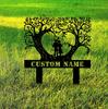 Custom Metal Name Sign Personalized Wedding Gift Outdoor Wall Decor for Bride and Groom
