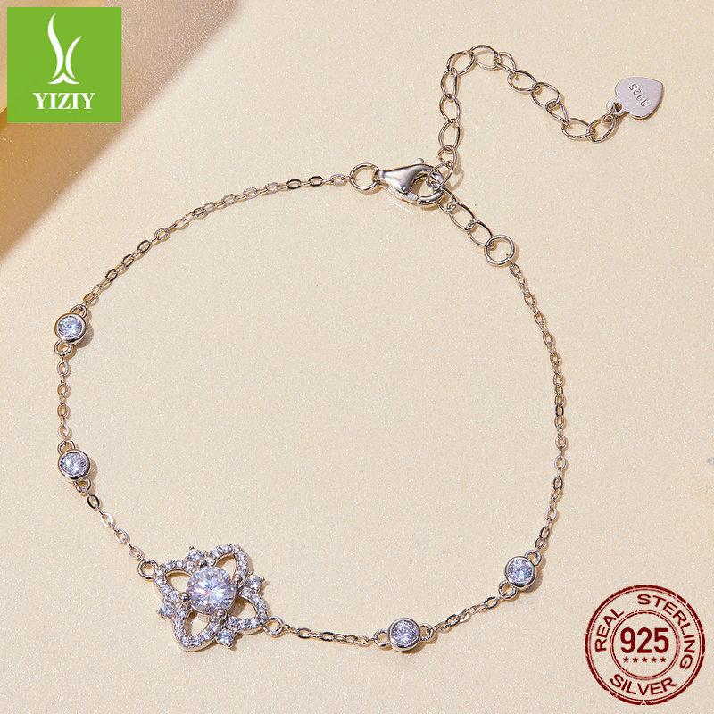 50 Points Luxury Moissanite Bracelet Women'S Noble And Elegant Style S925 Silver Bracelet Jewelry Msb004