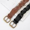 New Fashion European and American Women's Braided Belt Without Punching Niche Versatile Matching Skirt High-end Decorative Belt for Women