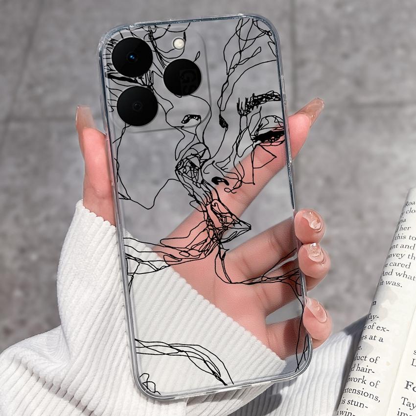 Pouzdro na telefon se vzorem čínského draka pro Realme 15T 14T 14X 15 13 12 11 10 C71 C61 P1 Měkké kryty Průhledné silikonové nárazuvzdorné pouzdro pro Realme Casing