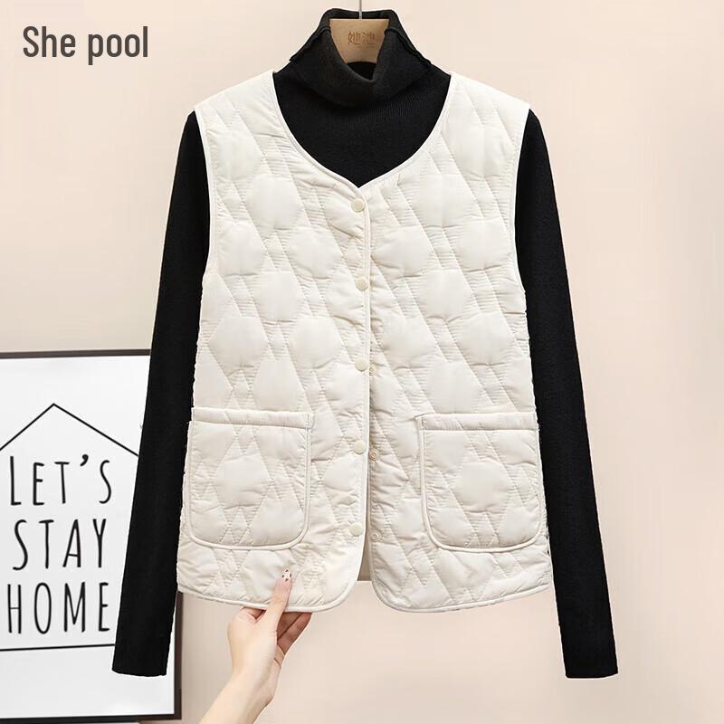 

Женский осенний хлопковый жилет с V-образным вырезом 2025 2XL