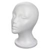 White Female Mannequin Head Stable Base Display Stand Rack Foam Head Model  Photography Prop