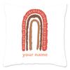 Rainbow Print Custom Cushion Cover Adult Children Personalized Name Customize Pillowcase Home Housewarming Birthday Gifts