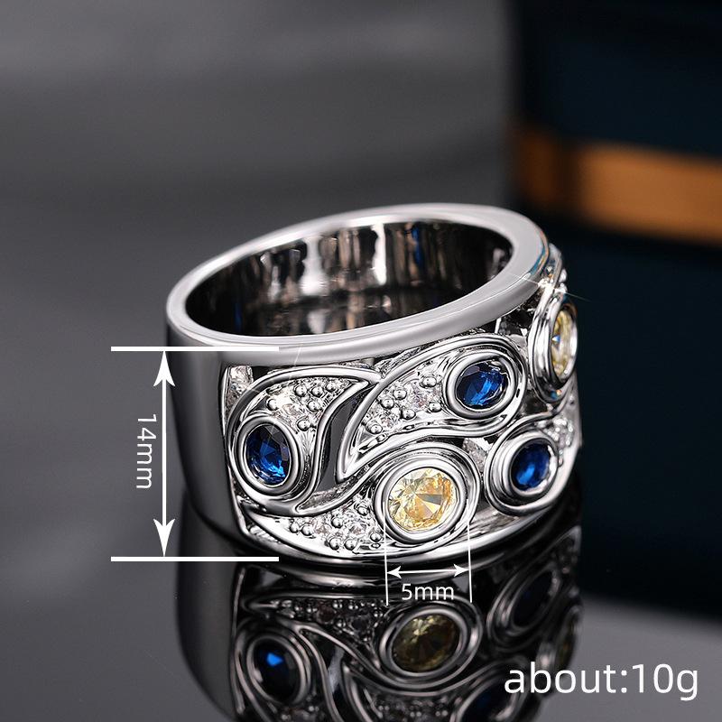 Wind Fashion Wide Ring Fashion Accessories, Hollow Floral Ring