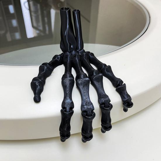 3D Tištěná Halloweenská Kostra Ruky Realistický Vzhled Široce Používaná Falešná Lidská Ruka Párty Teror Strašidelné Rekvizity Dekorace