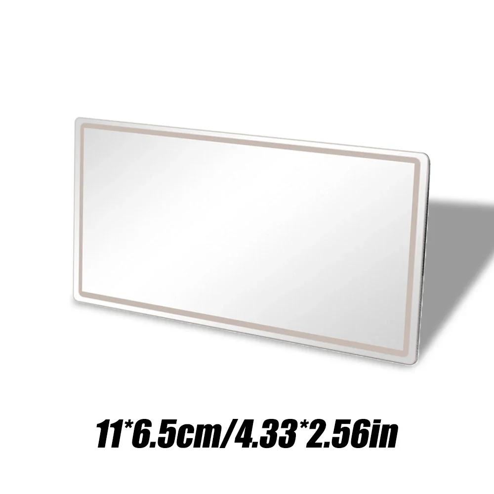 Car Sunshades Stainless Steel Mirror Car Rear Headrest Makeup Tool Portable Anti-drop Mirror Car Sun Visor Metal Makeup Mirrors