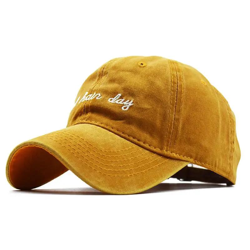 Summer Washed Old Baseball Caps For Men Casual Denim Embroidery Bad Hard Day Women Outdoor Snapback Trucker Hat Gorras Casquette