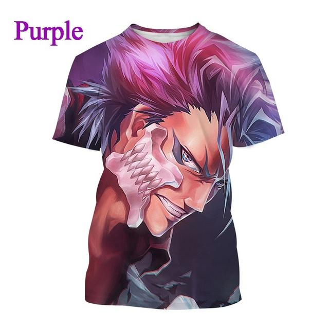 

Мужская футболка с 3D принтом японского аниме BLEACH, повседневная ролевая игра с круглым вырезом и короткими рукавами XXS-6XL XXXXL