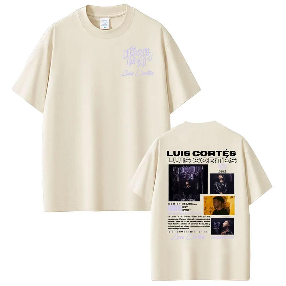 Rapper Luis Cortes Album 2026 Merch T Shirts Unisexs Clothing Fashion Vintage Hip Hop Tshirts Male 100 Cotton Tshirt Streetwear