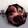 1pc Enchanted Celestial Dragon Automatic, Cute Cartoon Pattern, Portable Outdoor Umbrella, Perfect, Holiday Gift for fans.C067
